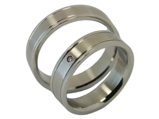 Modell Zahra - 2 Ringe aus Edelstahl