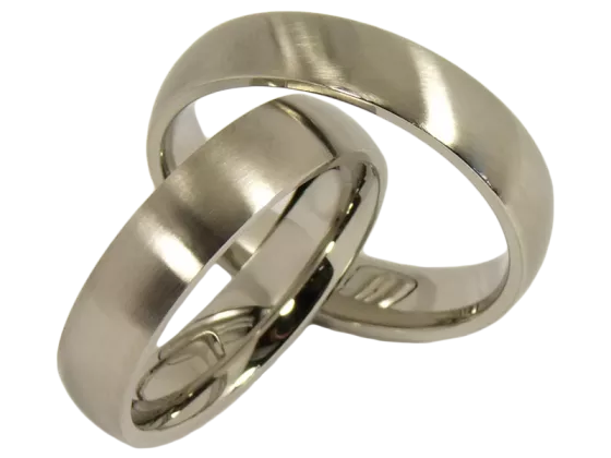 Modell Greethe - 2 Ringe aus Edelstahl