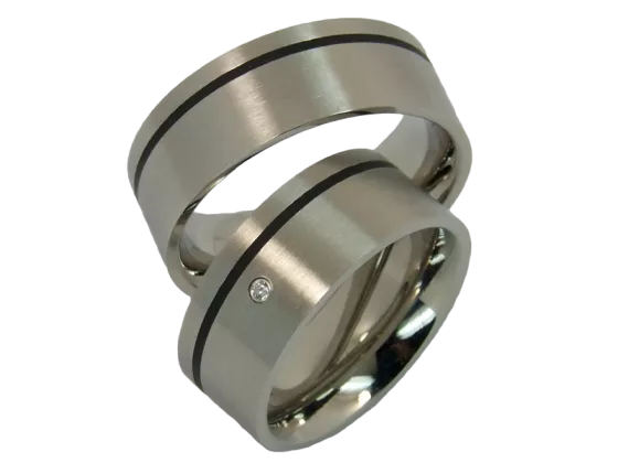Modell Gereon - 2 Ringe aus Edelstahl