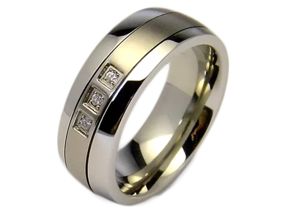 Model Hero - 1 ring stainless steel&titanium