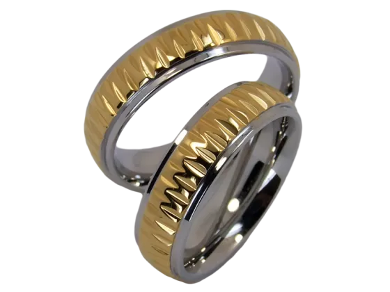 Modell Quendoline - 2 Ringe aus Edelstahl