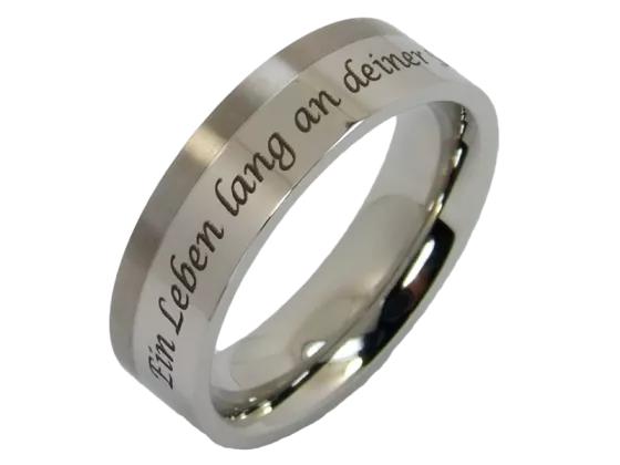 Modell Lotta - 1 Ring aus Edelstahl & Titan
