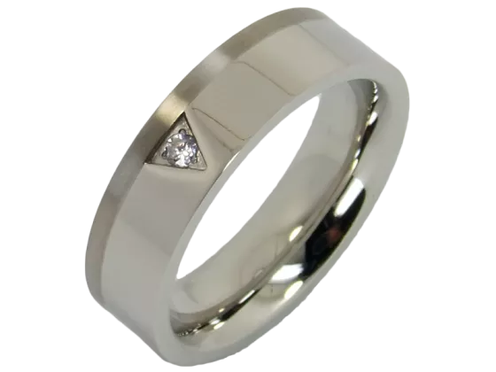 Model Tiziano - 1 ring stainless steel&titanium