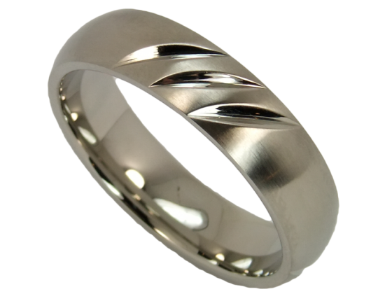 Modell Anna - 1 Partnerring aus Edelstahl