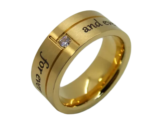 Modell Evelina - 1 Ring aus Edelstahl