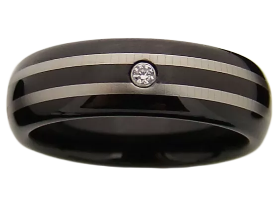 Modell Lois/Anton - 1 Ring aus Wolfram 6mm