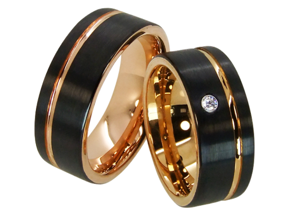 Model Grace - ring pair made of tungsten