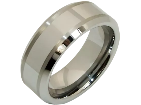 Modell Eros - 1 Ring aus Wolfram