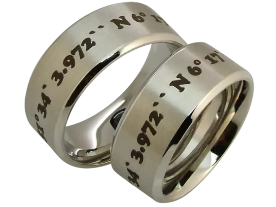 Model Dante - 2 coordinate rings stainless steel