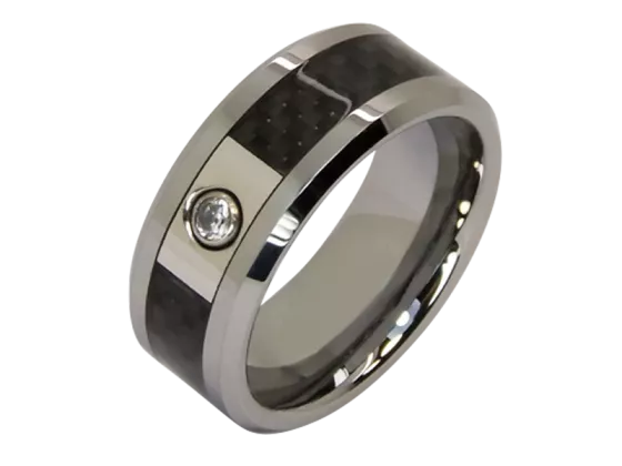 Model Leander - 1 tungsten ring