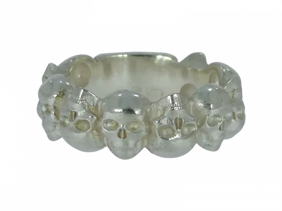 Totenkopfring 10-Skull 925er Silber