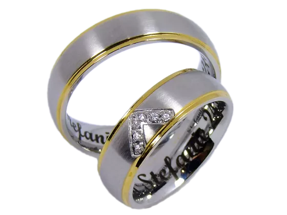 Model Juliette - 2 rings stainless steel
