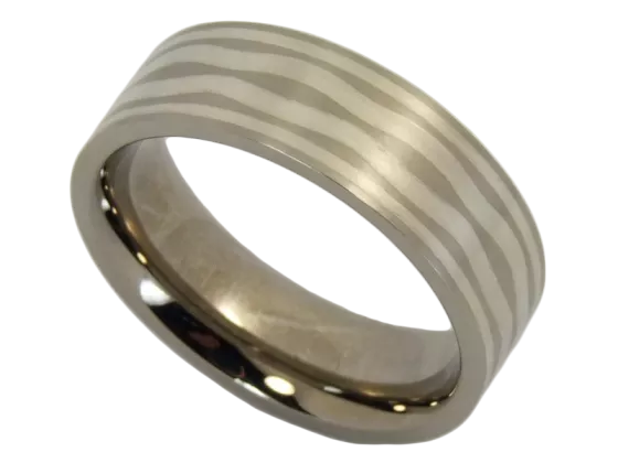 Modell Helen - 1 Ring aus Edelstahl & Silber