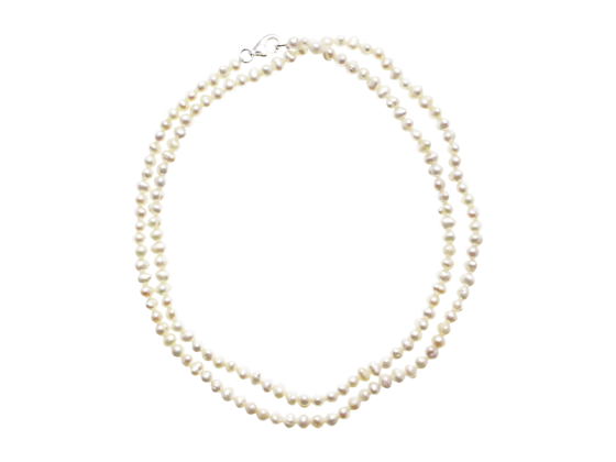 Perlenkette 60 cm aus 925er Sterling-Silber