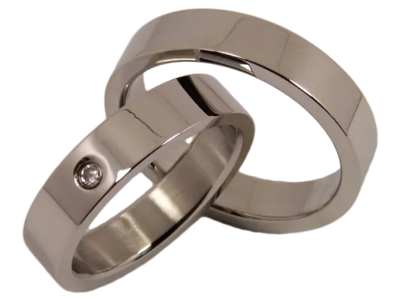 Model Nick - ring pair stainless steel