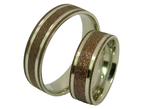 Modell Freya - 2 Ringe aus Edelstahl