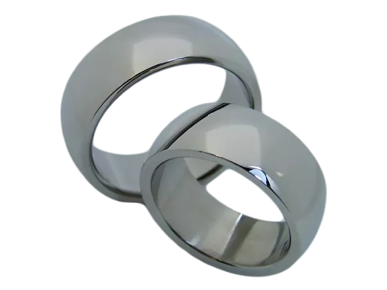 Modell Hugo - 2 Ringe aus Edelstahl