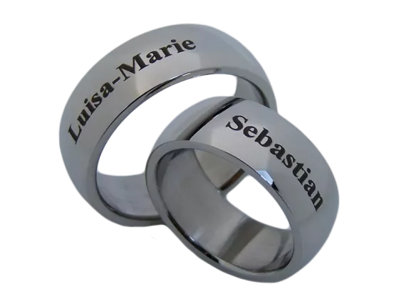 Modell Ursel - 2 Ringe aus Edelstahl