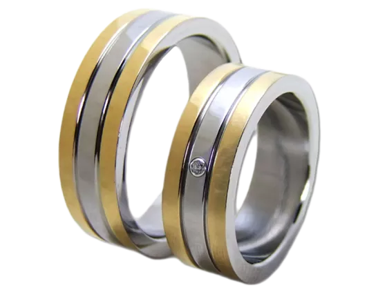 Model Reese - 2 rings stainless steel