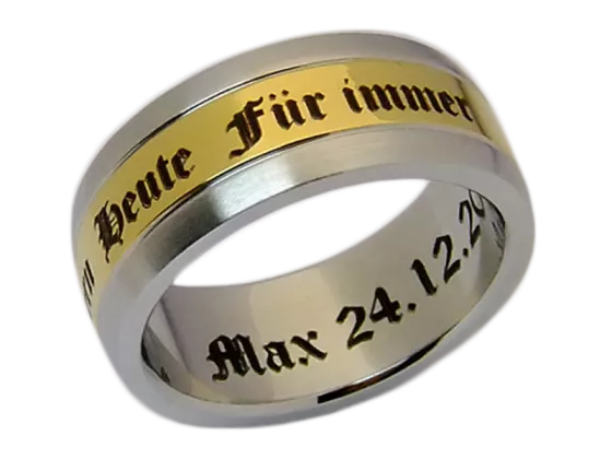 Modell Annette - 1 Ring aus Edelstahl