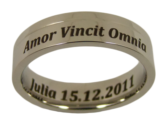 Modell Angelina - 1 Ring aus Edelstahl