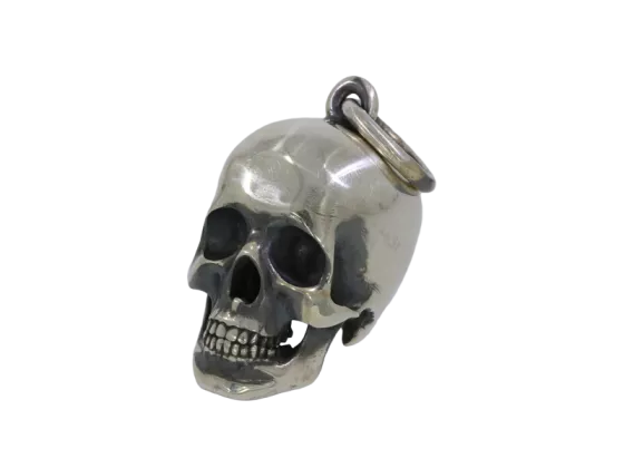 Pendant skull 925 silver blackened