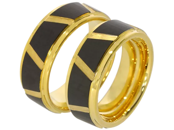 Model Vemus - pair of wedding rings tungsten