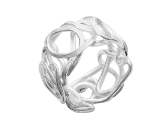 Modell Perlennest - 1 Ring aus 925er Silber