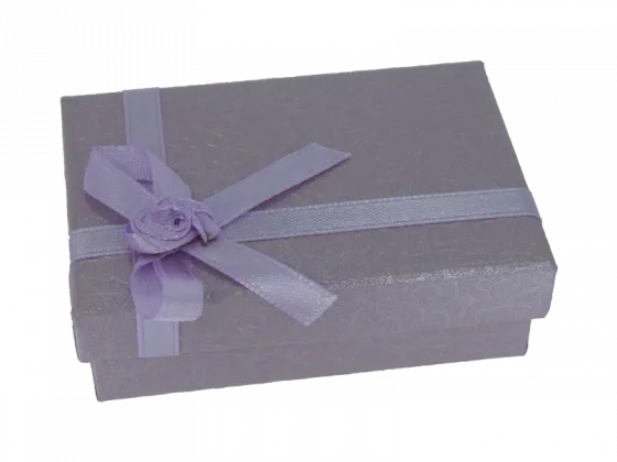 Ringbox Schmuckbox flach flieder ornament