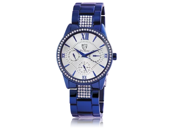 Pierrini ladies watch with stainless steel strap blue