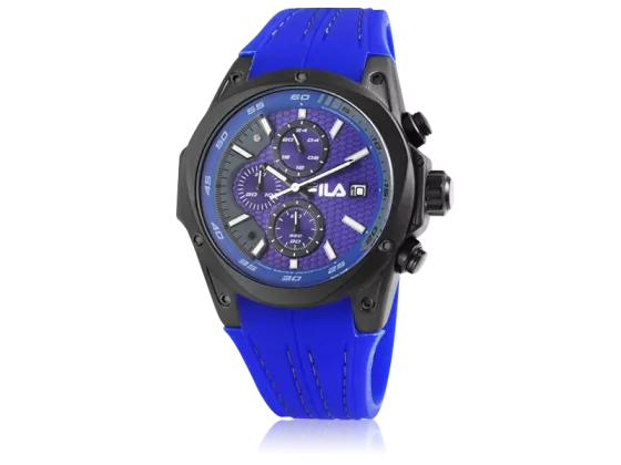 Fila men`s watch with blue silicone strap