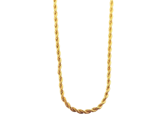 Kordelkette Felest 50 cm Edelstahl vergoldet