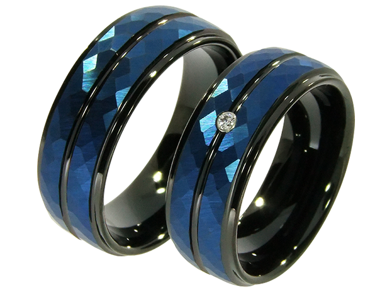 2 Wolfram Ringe Trauringe Eheringe mit Laserinnengravur 