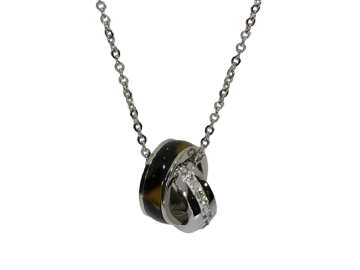 Ankerkette Ruby mit Anhänger Ringe Edelstahl