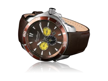 Engelhardt men`s watch with genuine leather strap