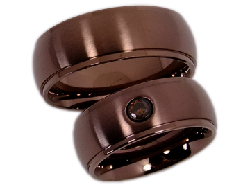 Modell Felicity - 2 Eheringe aus Edelstahl