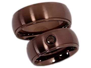 Model Felicity - 2 wedding rings stainless steel