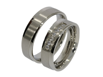 Modell Marika - 2 Ringe aus Edelstahl