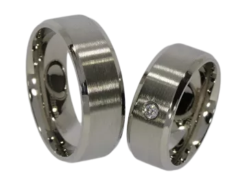 Model Fiete - 2 stainless steel rings