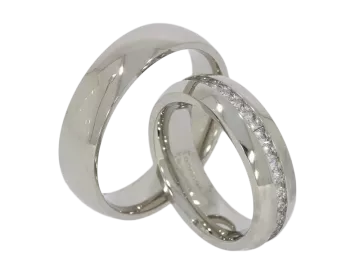 Modell Justus - 2 Ringe aus Edelstahl