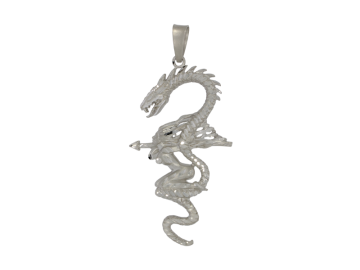 Anhänger Drachen 925er Sterling-Silber