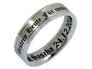 Modell Vincent - 1 Ring aus Edelstahl