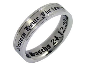 Modell Vincent - 1 Ring aus Edelstahl