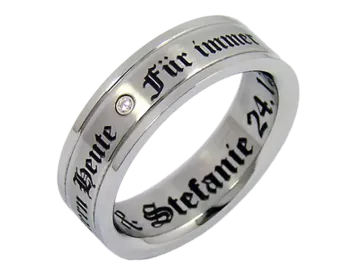 Modell Vincent - 1 Ring aus Edelstahl