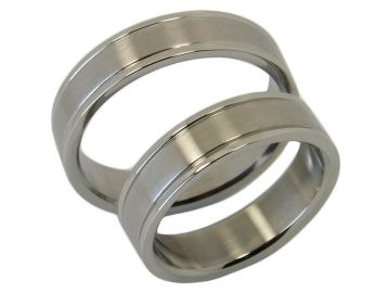 Modell Zahra - 2 Ringe aus Edelstahl