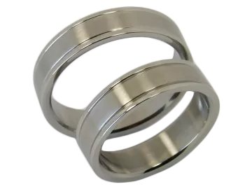 Model Zahra - ring pair stainless steel