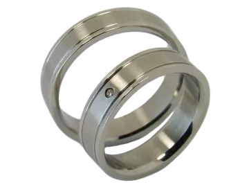 Modell Zahra - 2 Ringe aus Edelstahl