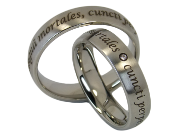 Modell Melissa - 2 Ringe aus Edelstahl