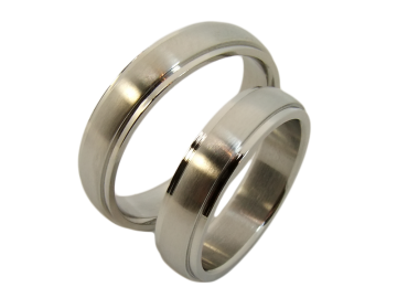 Modell Gustav - 2 Ringe aus Edelstahl