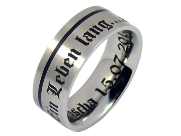 Modell Holly - 1 Ring aus Edelstahl